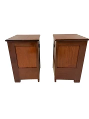 Art Deco Modernist Nightstands by J.A. Muntendam for L.O.V. Oosterbeek, 1920s